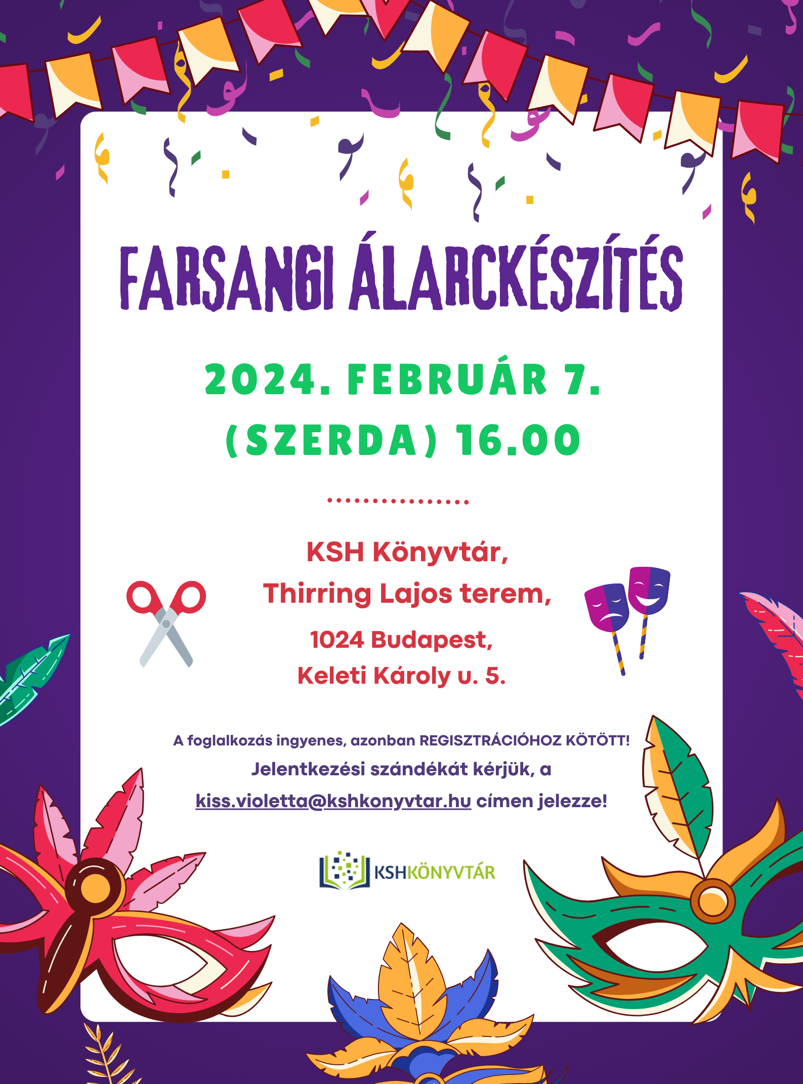 Farsangi álarckészítés