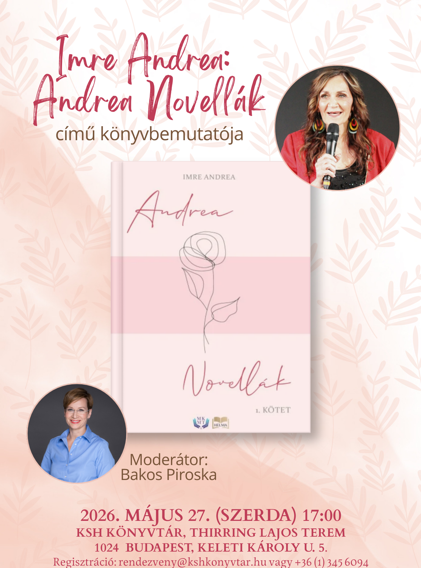 Imre Andrea: Andrea novellák című könyvbemutatója