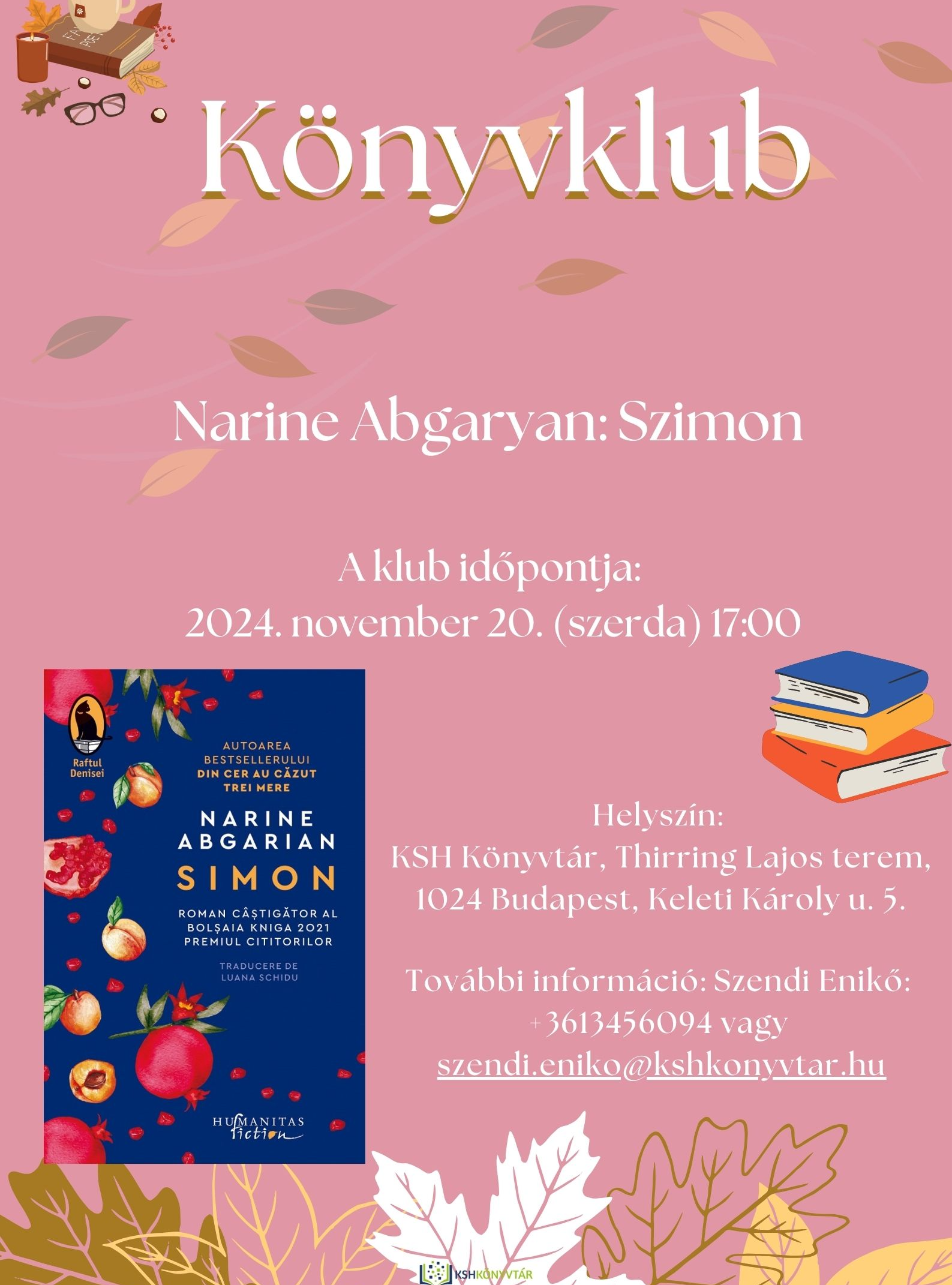 Könyvklub novemberben is