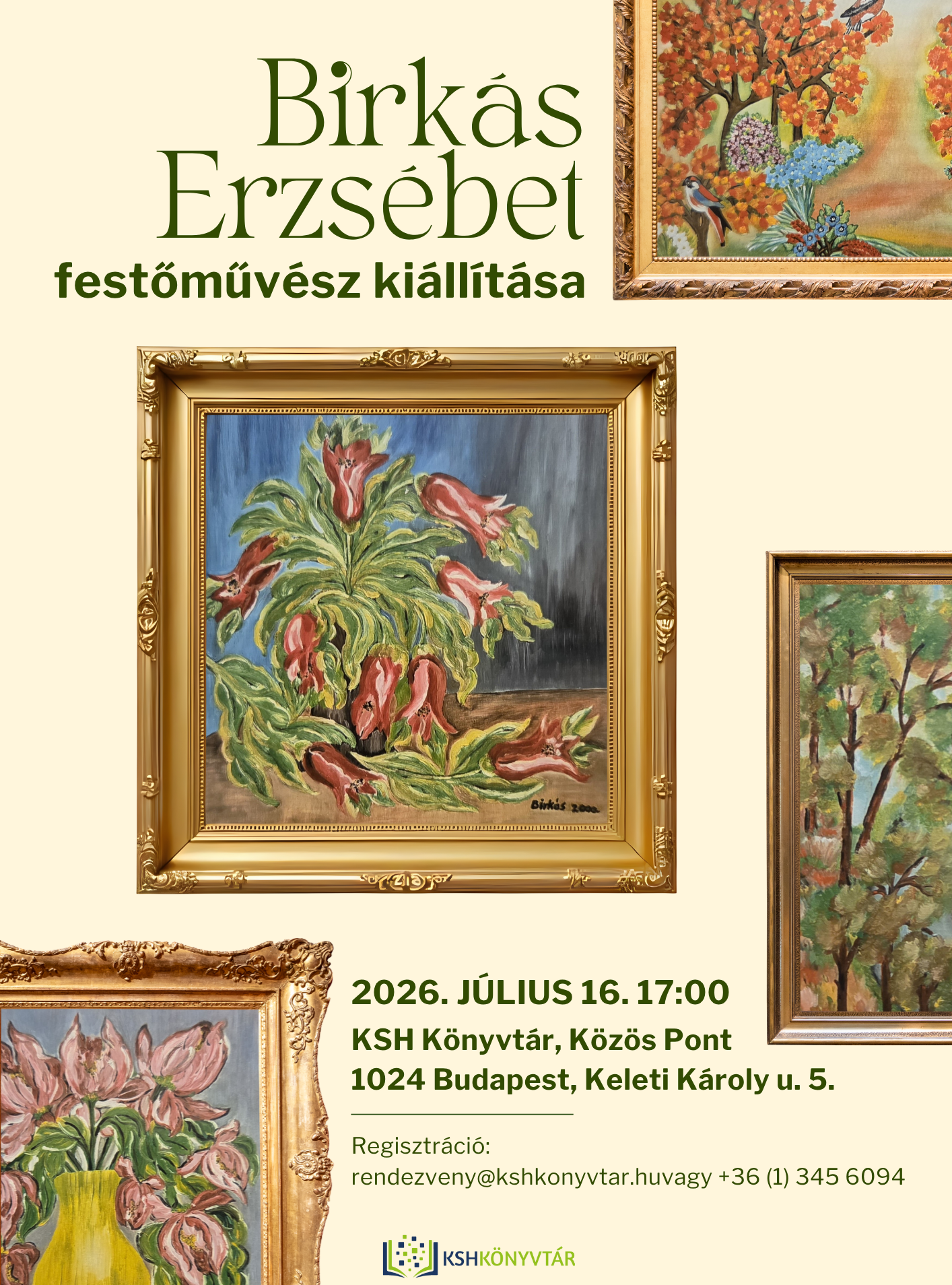 Birkás Erzsébet festőművész kiállításmegnyitója
