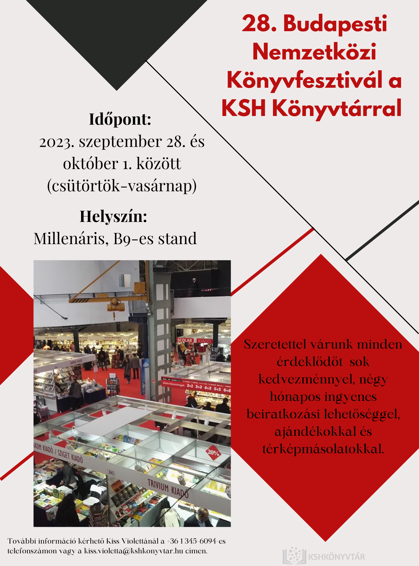 28. Budapesti Nemzetközi Könyvfesztivál a KSH Könyvtárral