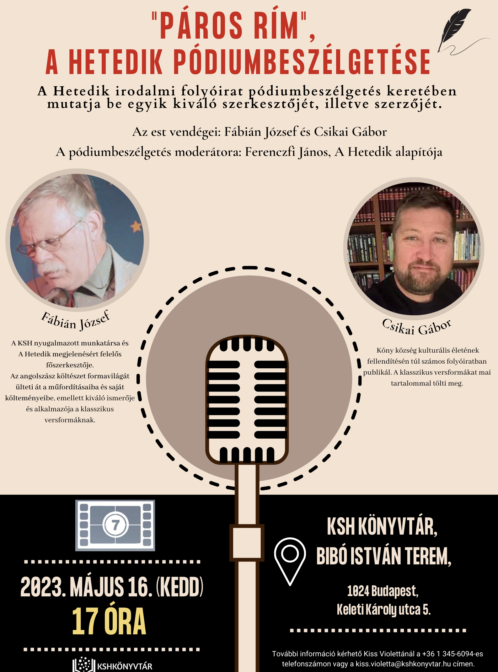 "Páros Rím", A Hetedik pódiumbeszélgetése