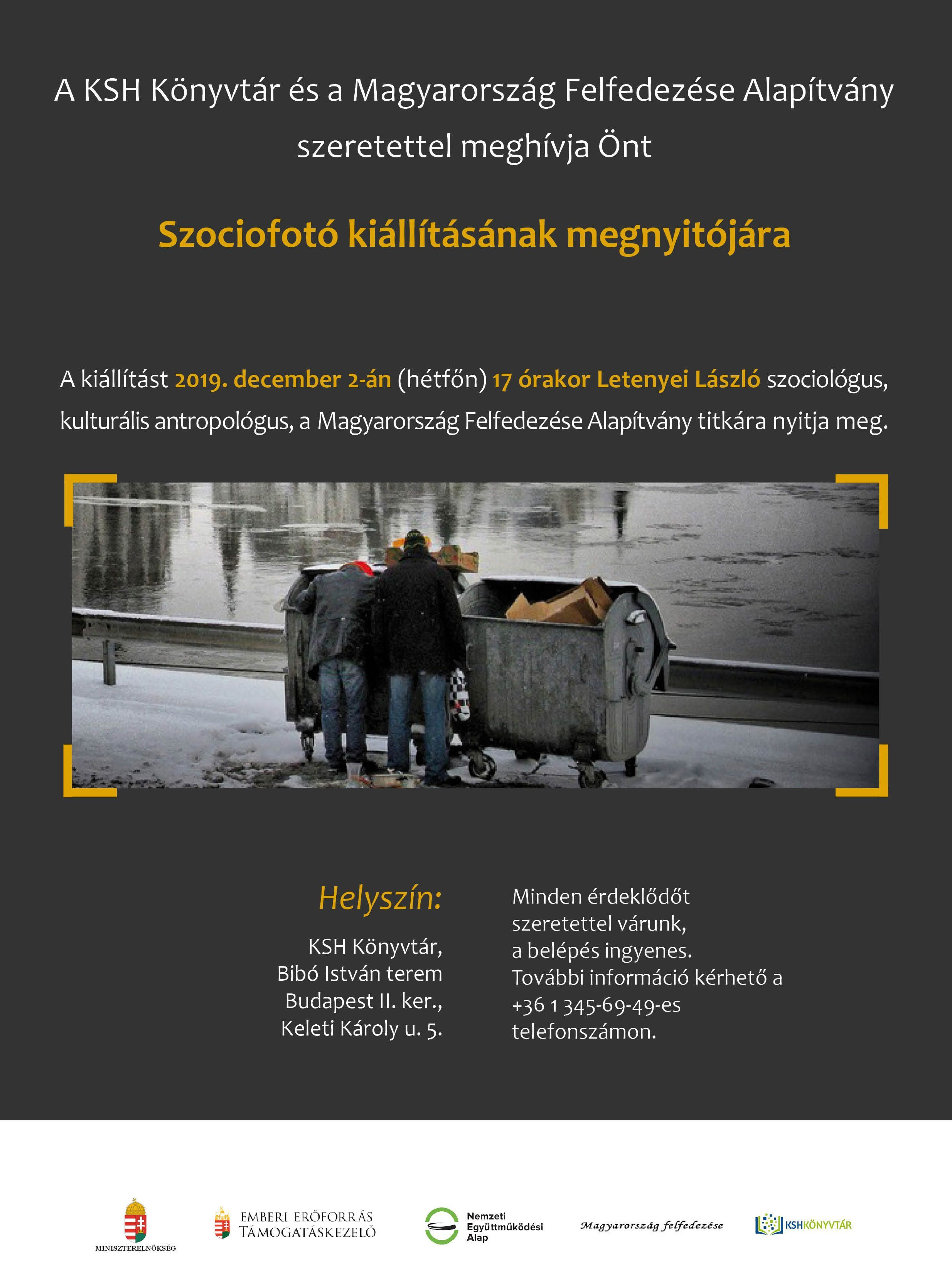 Szociofotó kiállítás a KSH Könyvtárban